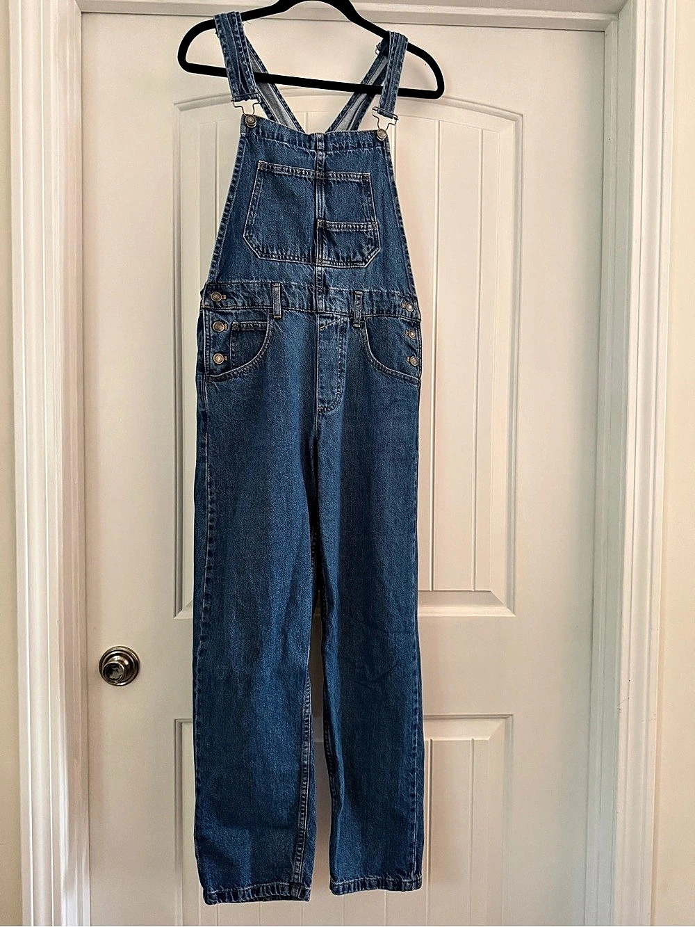 We The Free Denim Bib Overalls in Blue xs Like New